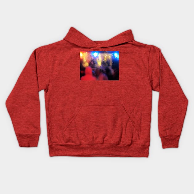 Blurred Vision Kids Hoodie by BenjiRetroWave